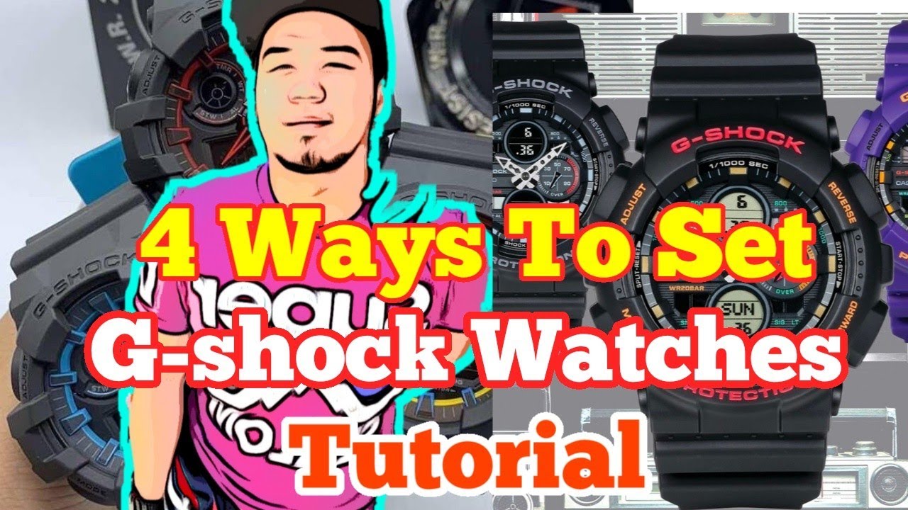 G-SHOCK 4 WAYS TO SET TIME TUTORIAL, PAANO NGA BA? Tagalog TUTORIAL, REVIEWS