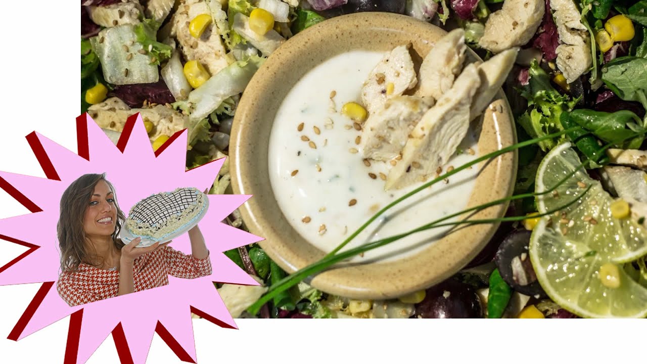 Insalata di Pollo Light con Salsa allo Yogurt