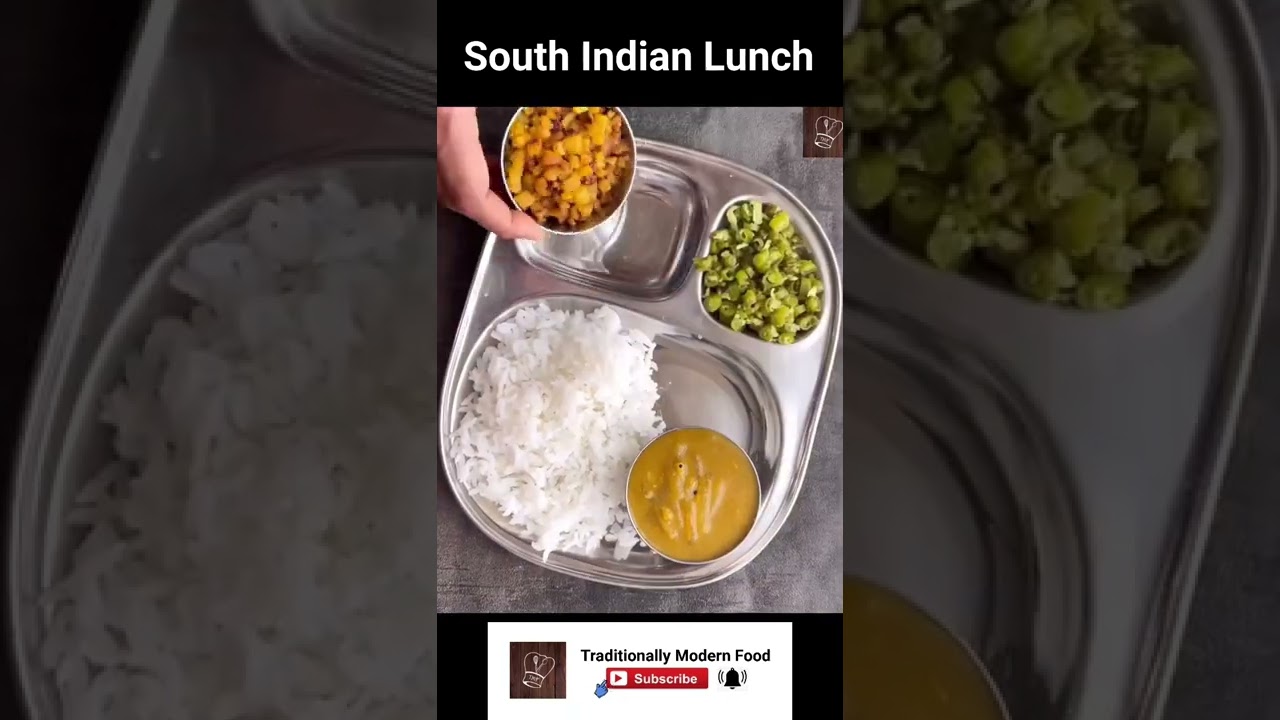 South Indian lunch combo #shorts #shortsvideo #southindianmeals