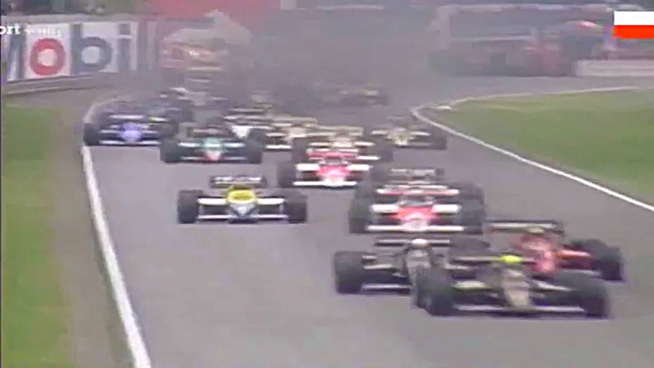 GP San Marino 1985 Imola F1 Servizio Domenica Sportiva Elio De Angelis Ayrton Senna Michele Alboreto