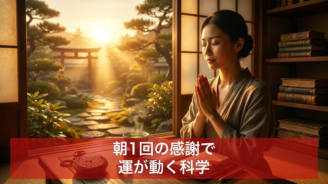 【開運習慣】朝1回の感謝で運が動き出す理由7選｜今日からできる