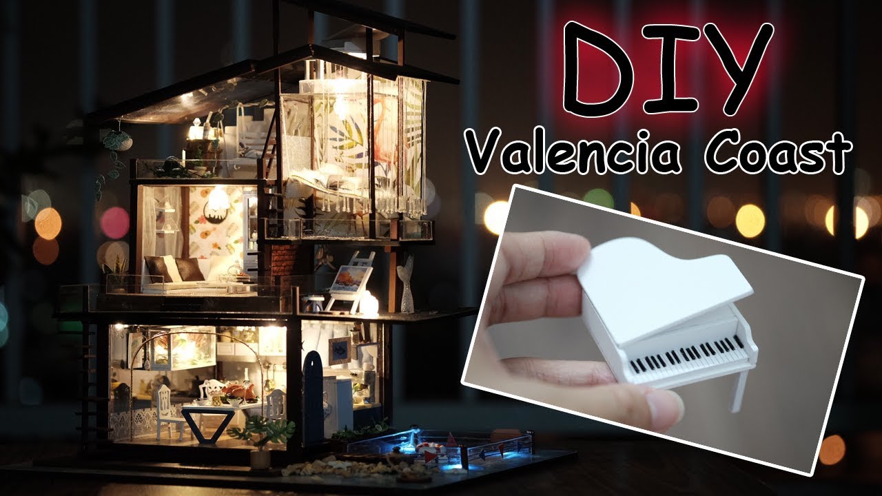 DIY Miniature Dollhouse Kit || Valencia Coast - Relaxing Satisfying Video