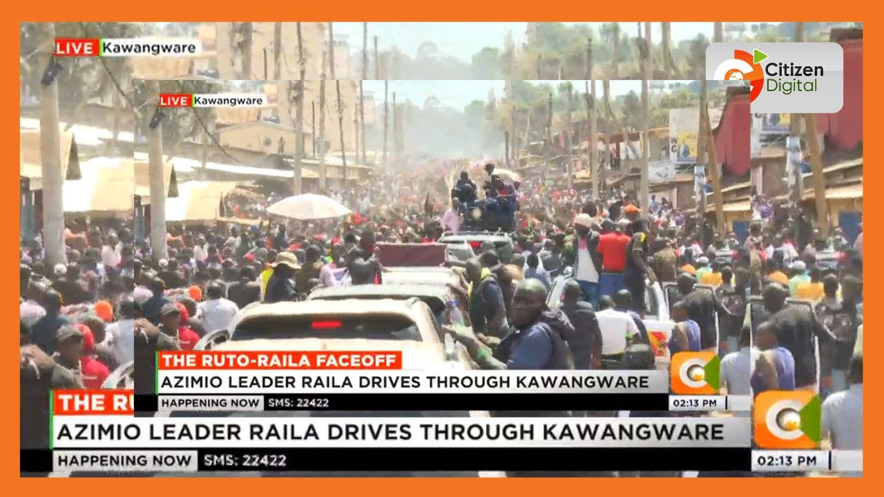 Police teargas Raila Odinga's convoy in Kawangware