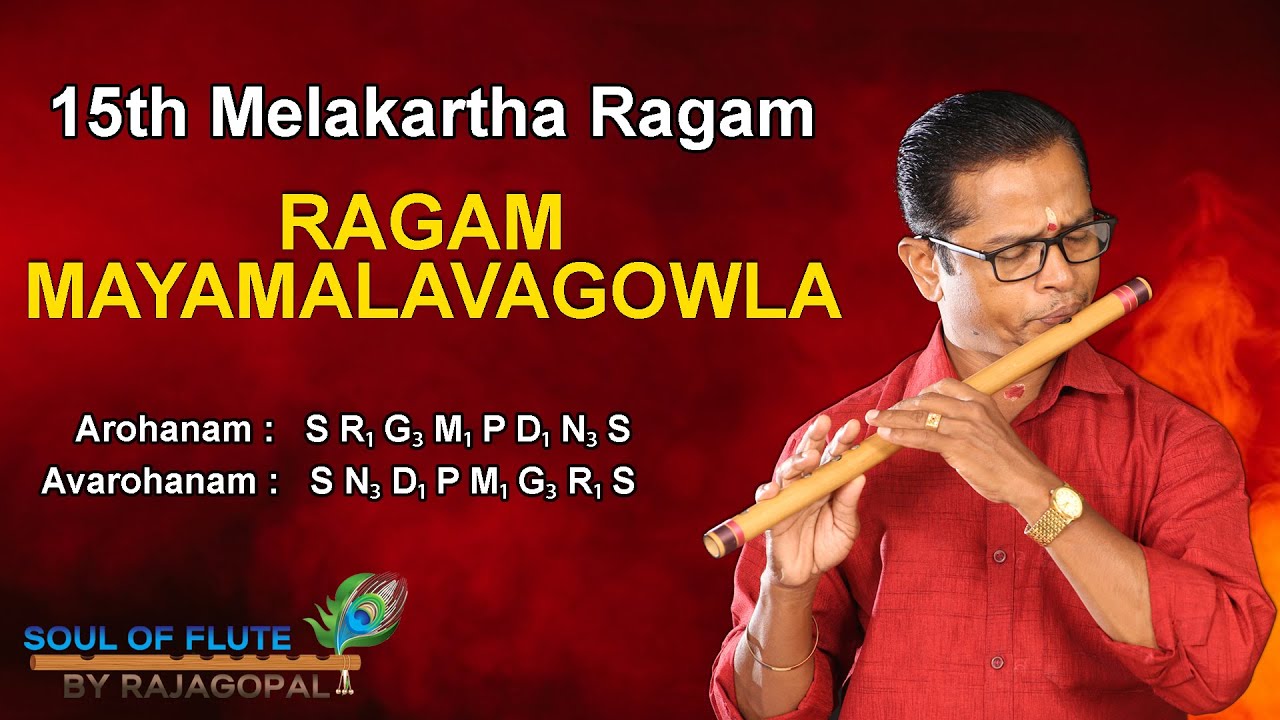 Mayamalavagowla | മായാമാളവഗൗള| How to play Ragam Mayamalavagowla in Flute|Soul Of Flute By Rajagopal
