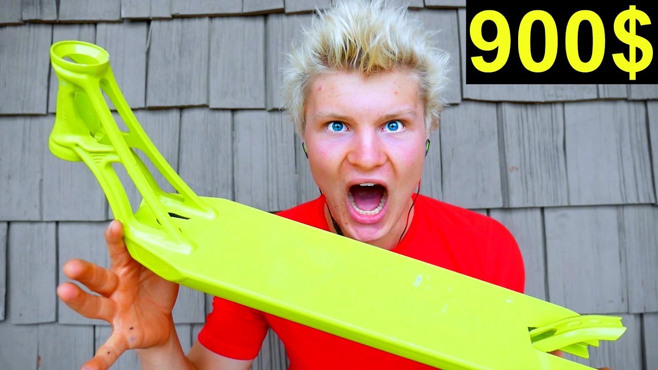 900$ NEON YELLOW SCOOTER DECK! *Lamborghini Paint*