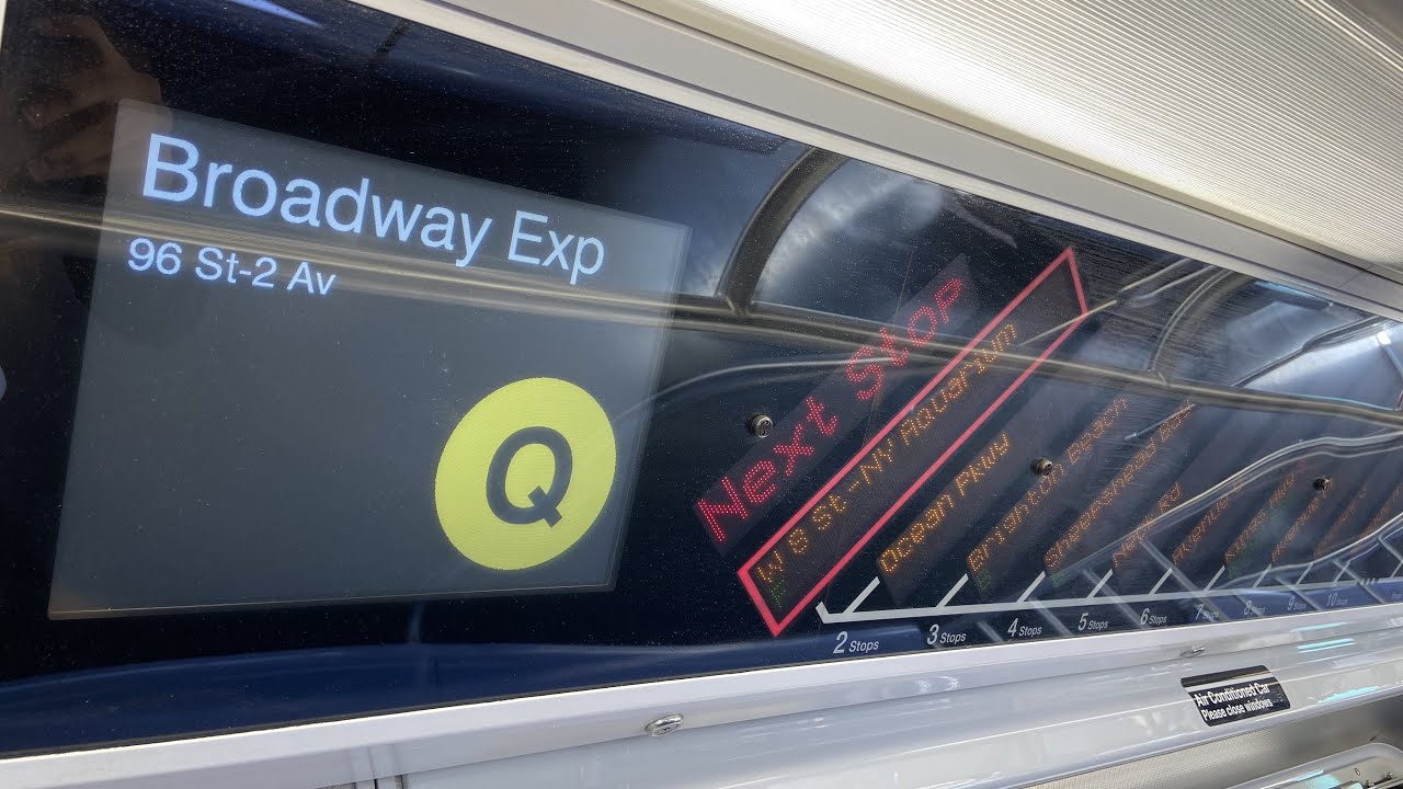 BMT Subway: R160B Alstom (Q) Train Ride from Coney Island-Stillwell Avenue to 96th Street-2nd Avenue