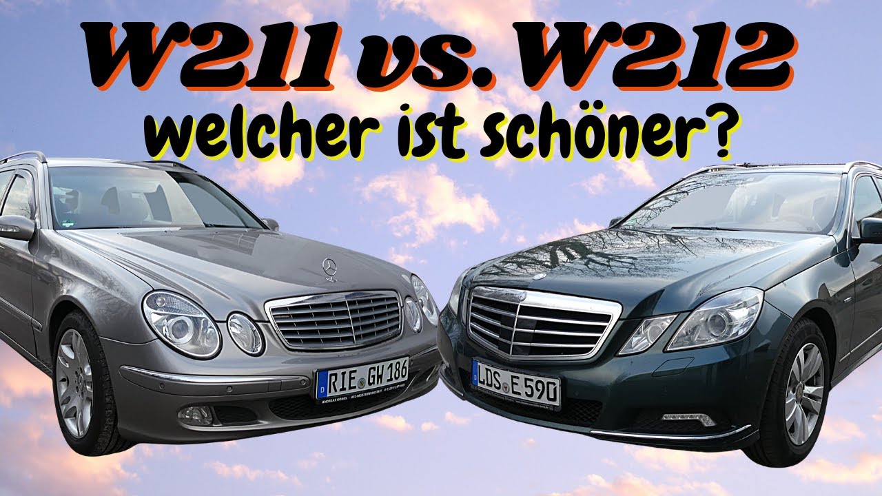 Mercedes E-Klasse W211 vs. W212 | Optik, Innenraum | Welcher ist schöner? MB Youngtimer Parts