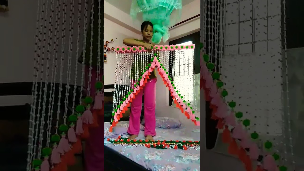 door jhalar // #jhalar_ki_design #handmade #homedecor #jhumar #viral #youtube #youtubeshorts