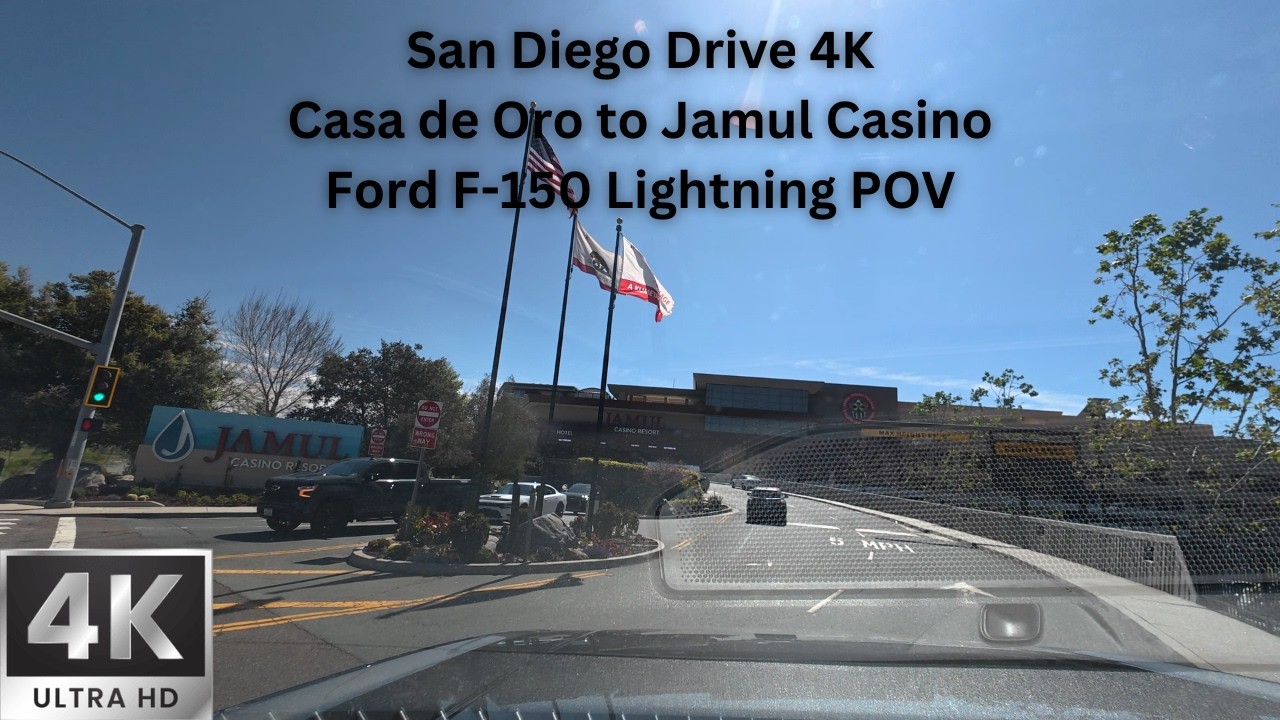 San Diego Drive 4K | Casa de Oro to Jamul Casino | Ford F-150 Lightning POV
