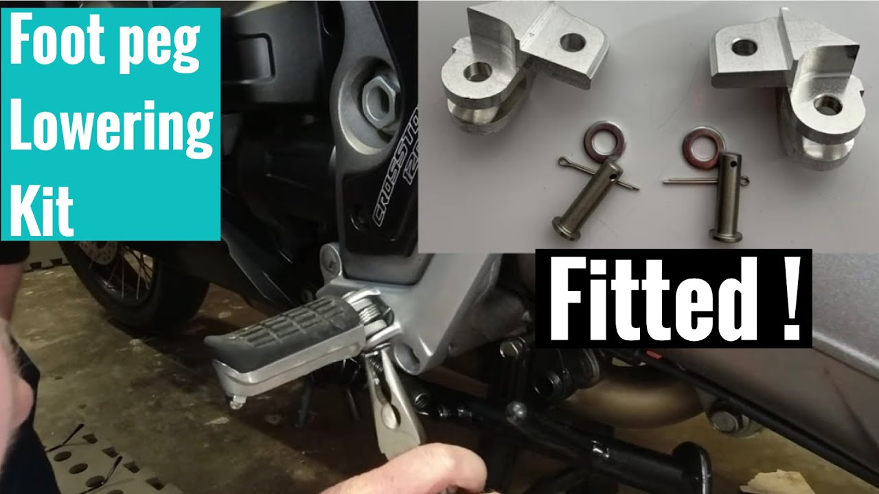 Honda VFR1200X Crosstourer footpegs lowered