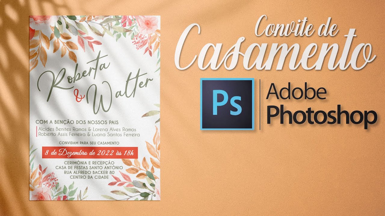 Como fazer Convite de Casamento no Photoshop - Como ganhar dinheiro com Photoshop Ep. 2