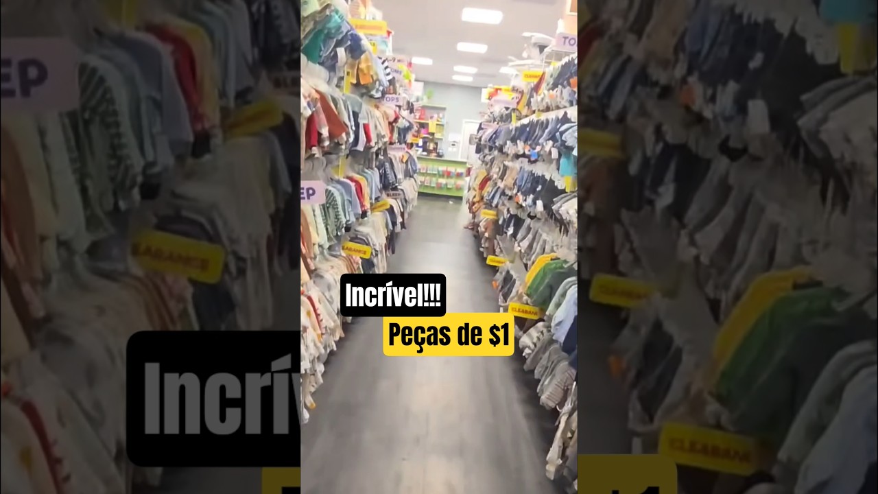 Incrível bazar peças de $1 
