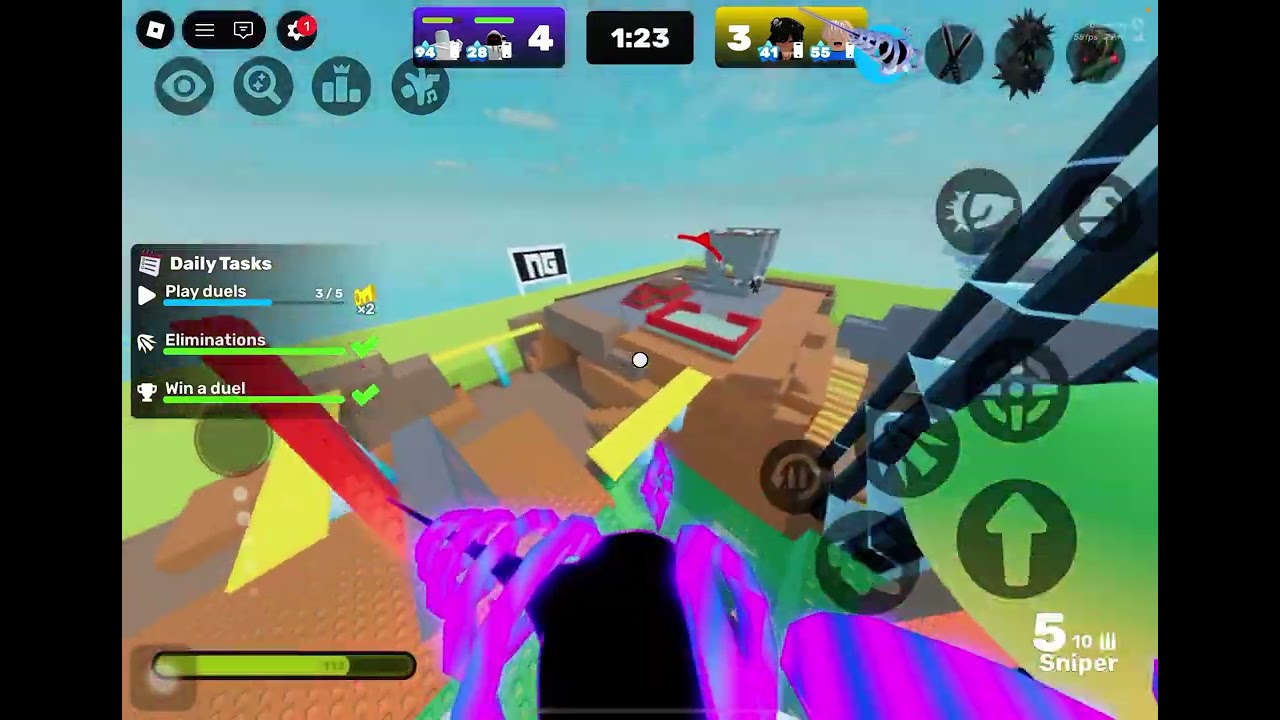 Playing it’s my friend in Roblox rivals (2v2) #team #rivals #roblox