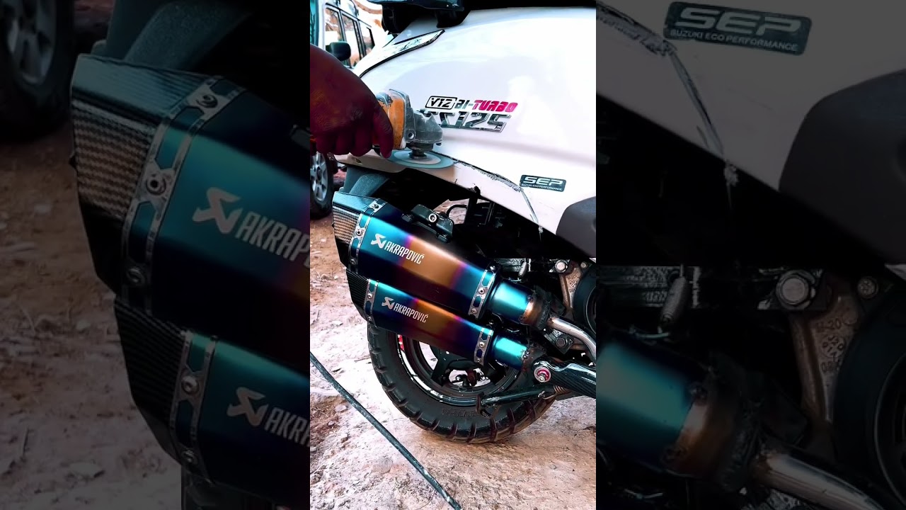 #dualakrapovic #akrapovic #access125 #modified ig~nabiellnm
