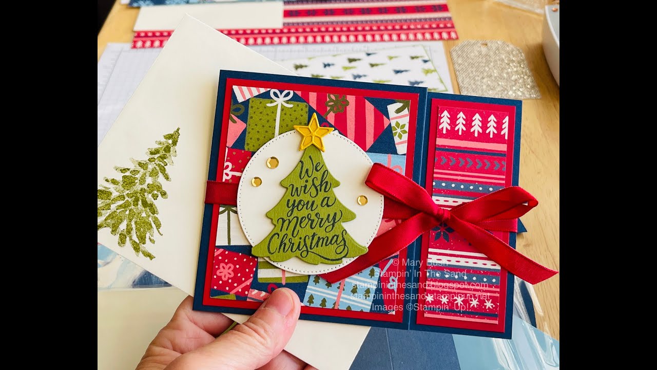 Stampin' Up! Beary Christmas With MerriestTrees Bundle Gift Card Holder