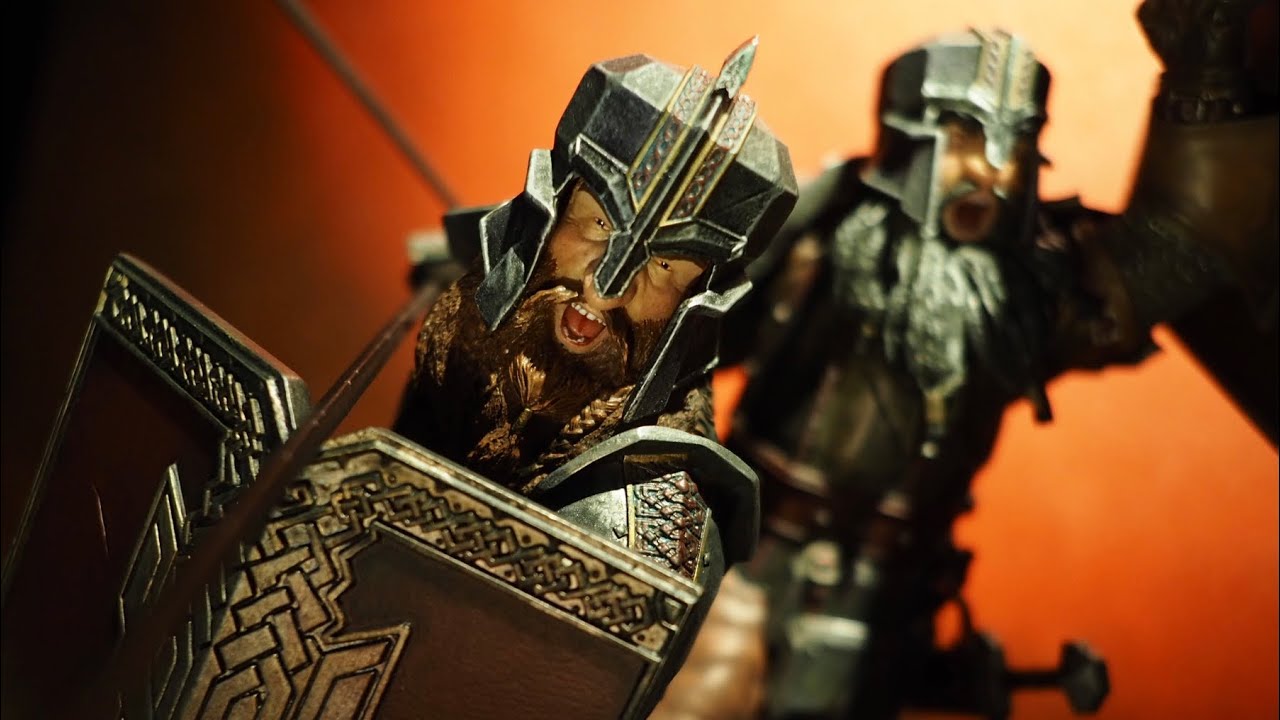 Dáin II Ironfoot and Dwarf Soldiers of the Iron Hills by Weta Workshop