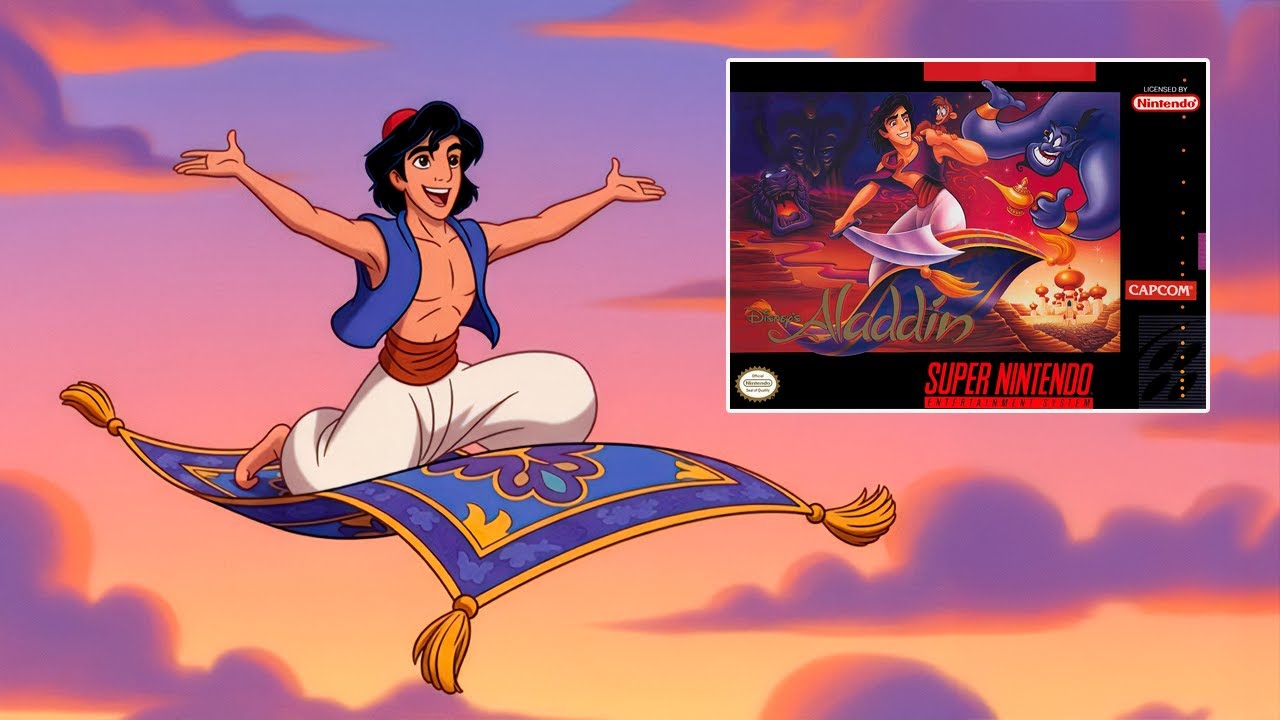 ALADDIN foi o jogo que me fez QUERER um Super Nintendo - Gameplay completo
