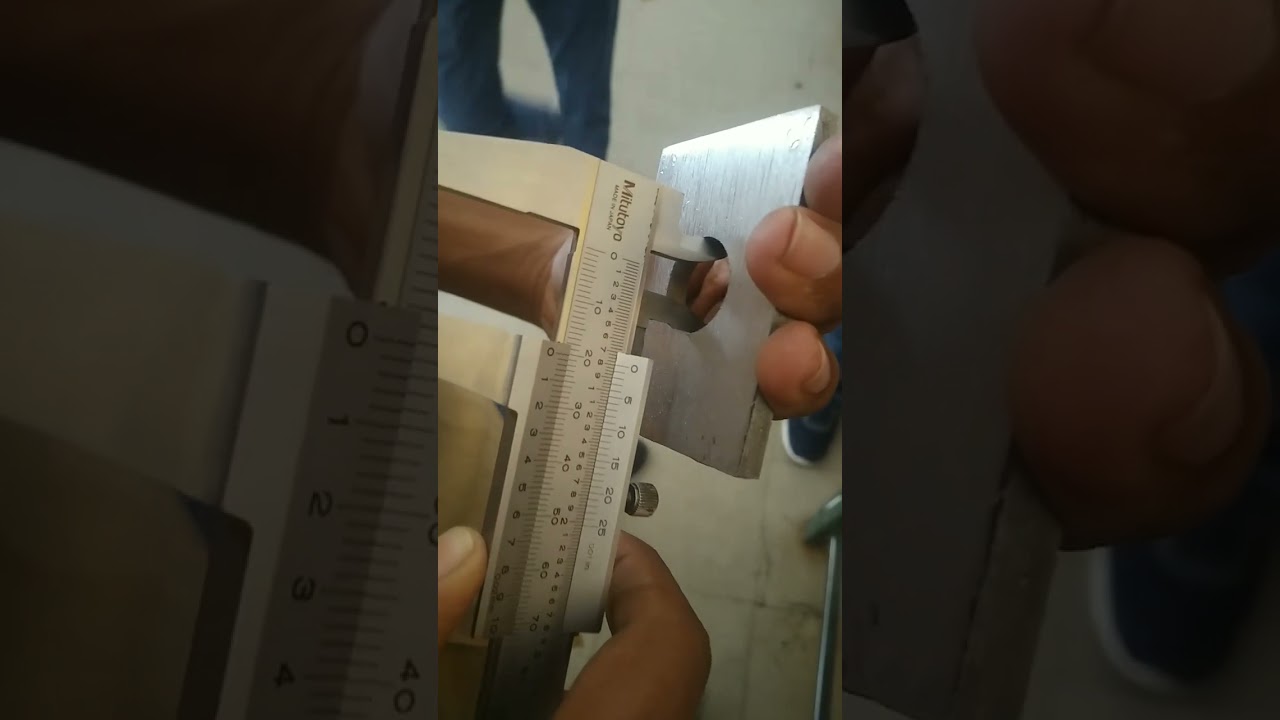 Vernier caliper internal diameter measurements. #verniercaliper