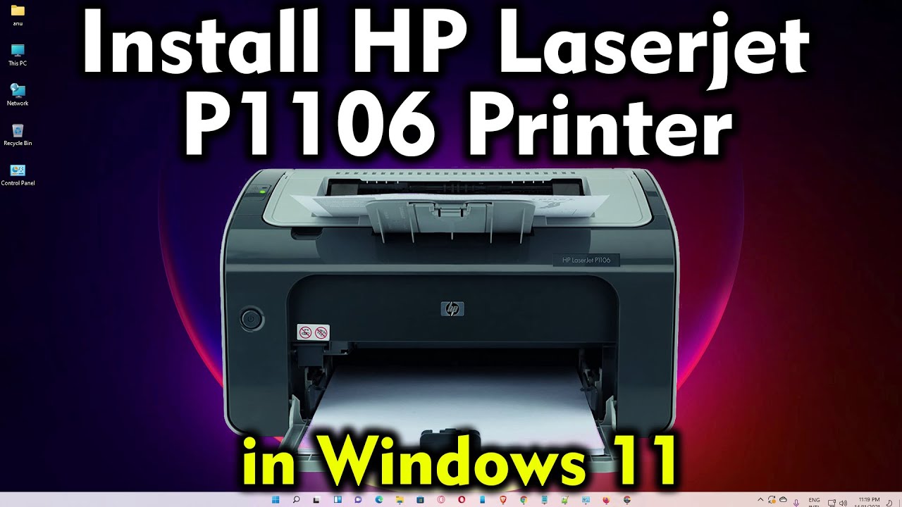 How to Download & Install HP LaserJet P1106 Printer Driver in Windows 11
