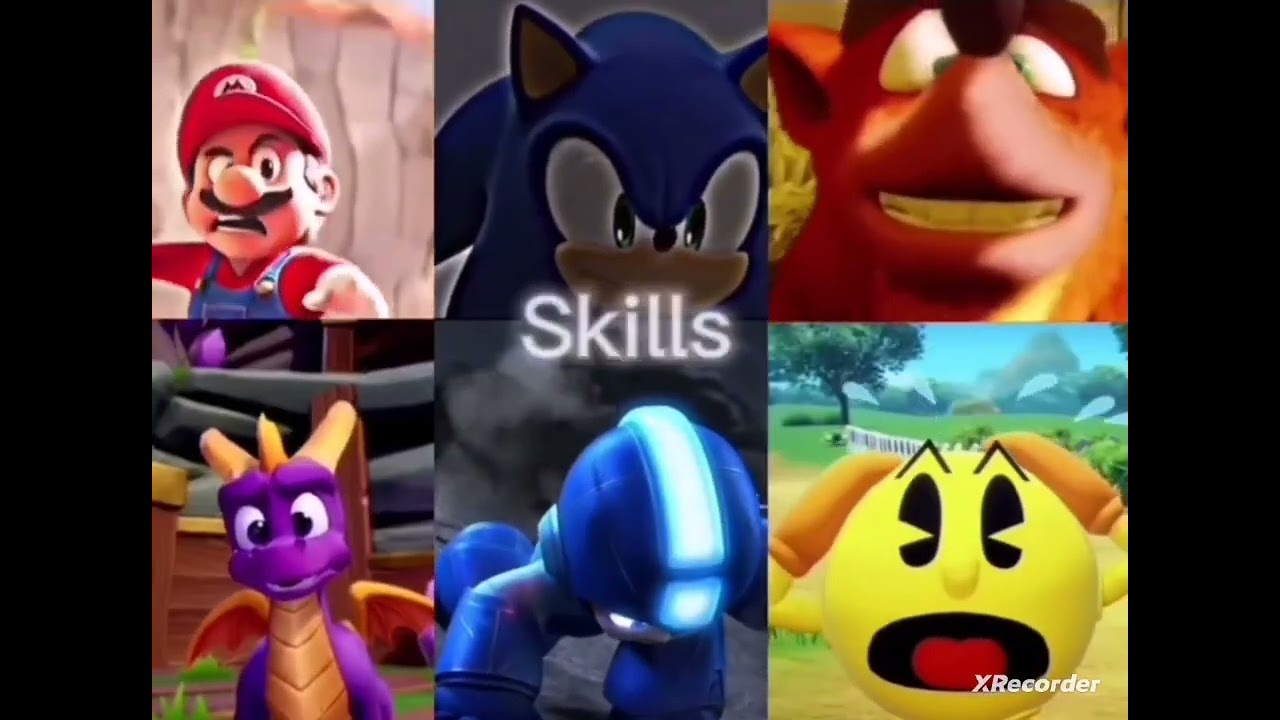 Mario vs sonic vs crash vs spyro vs mega man vs pacman #show #edit
