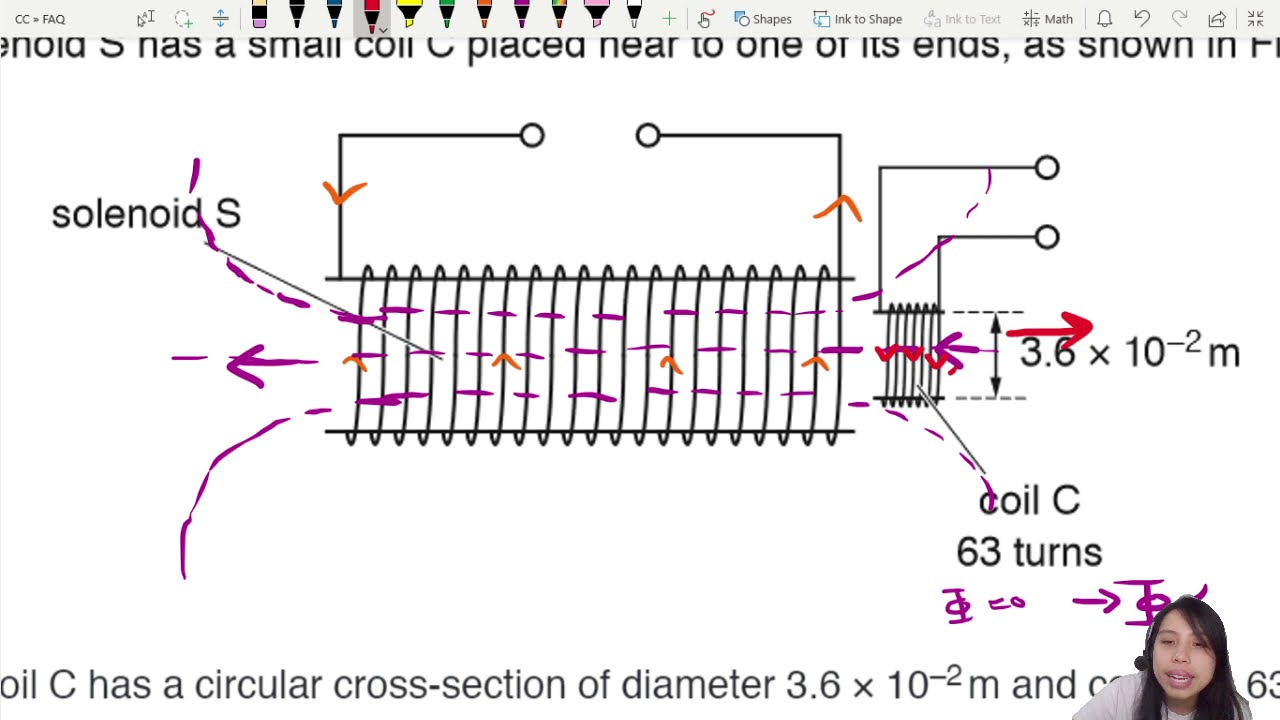 ON19 P42 Q11 Solenoid Reverse Current | October/November 2019 | Cambridge A Level 9702 Physics