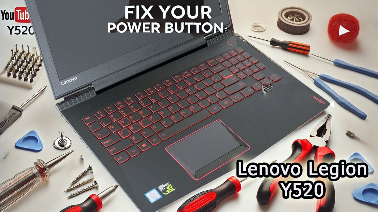 Lenovo Y520 Legion power button fix Tutorial / Naprawa włącznika