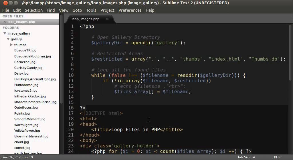 PHP Tutorial: Loop through files in PHP and paginate output. ( Part 2 )