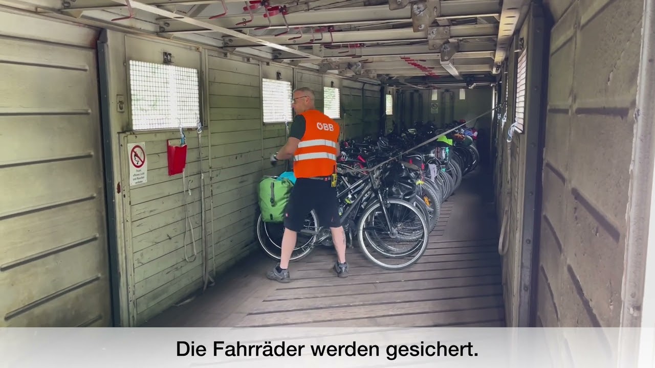 Alpe Adria Radweg Salzburg-Grado  Fahrradtransport -&Ouml;BB Autoschleuse Tauernbahn B&ouml;ckstein &ndash; Mallnitz
