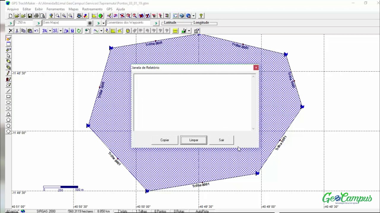 Criação de Shapefile no GPS Trackmaker PRO - Tutorial