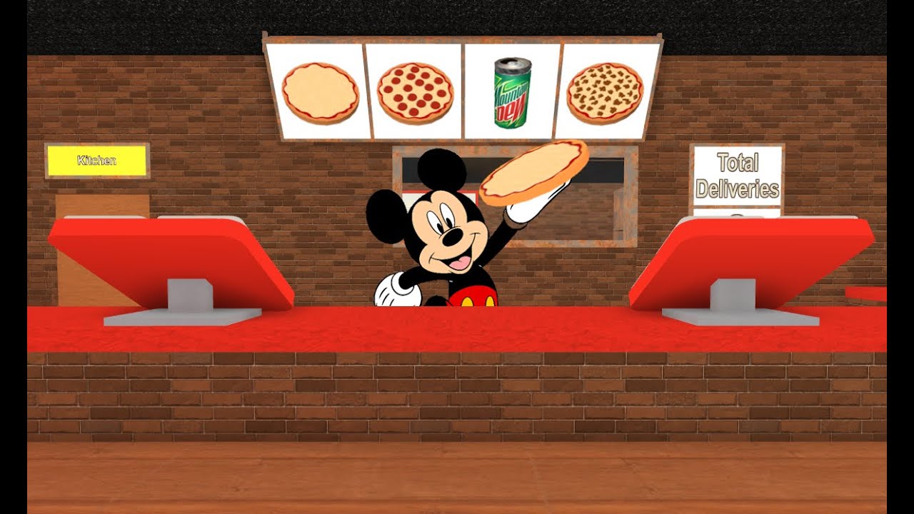 Mickey Mouse plays | ROBLOX Work at a Pizza Place