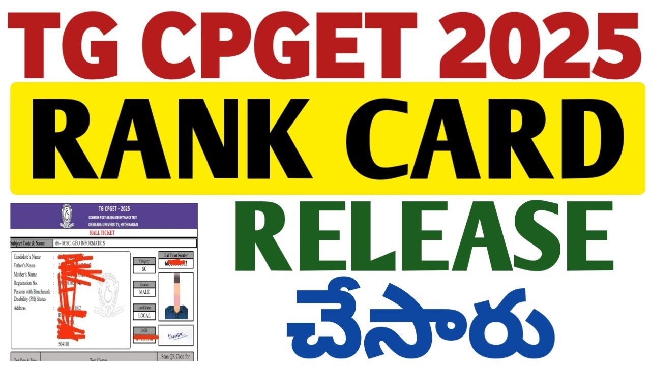 Cpget 2025 Results/Cpget 2025 Rank Cards@StudentUpdates247 