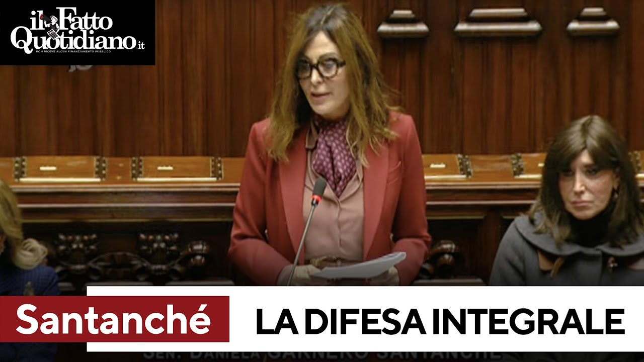 La difesa si Santanché in Aula, accuse all'opposizione, bagarre e auto-beatificazione