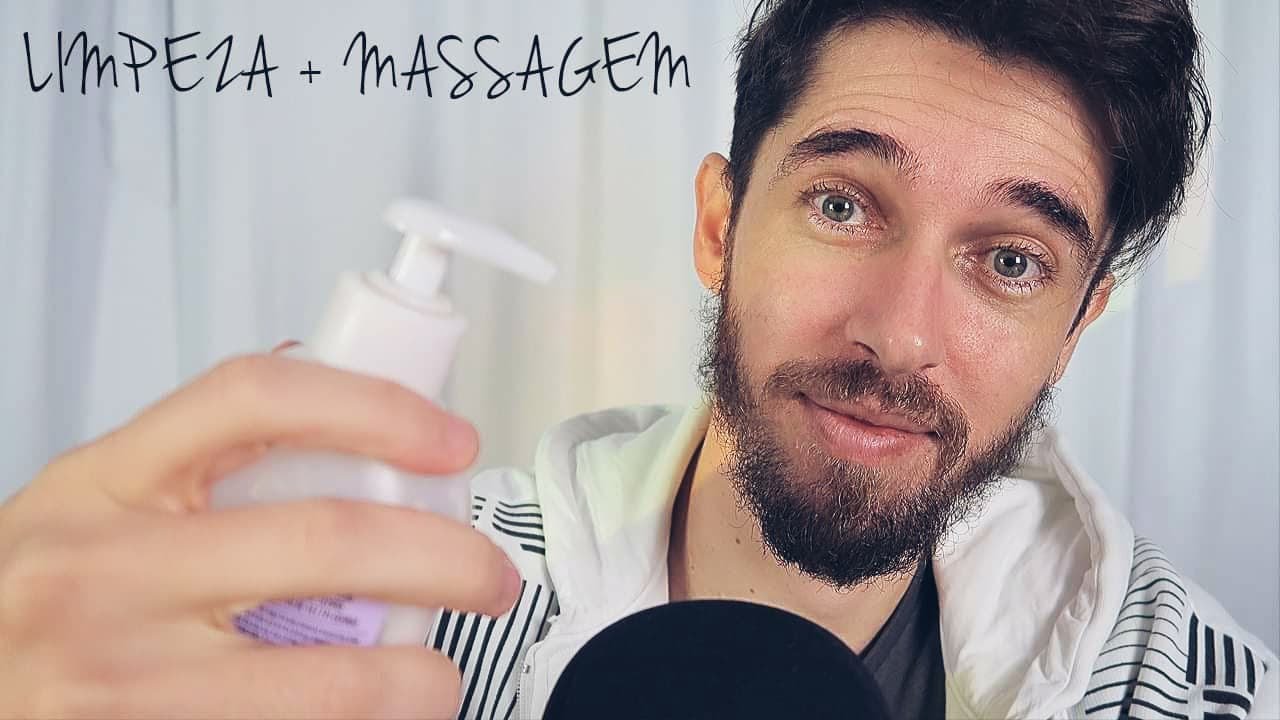 Cuidados com a pele do rosto + Massagem Facial [ASMR Estilo Masculino Ep. 04/07]