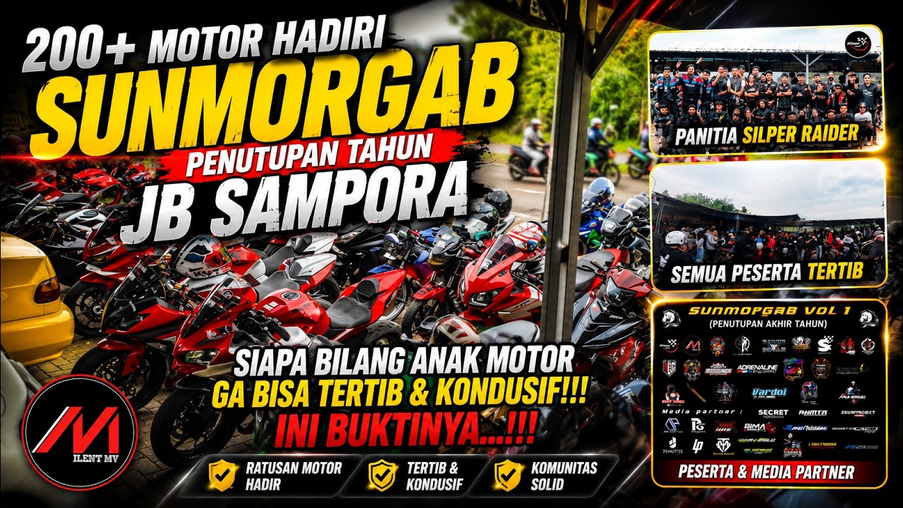 Siapa Bilang Anak Motor Susah Diatur.!! Sunmorgab Penutupan Akhir Tahun #motovlog #sunmorijbsampora
