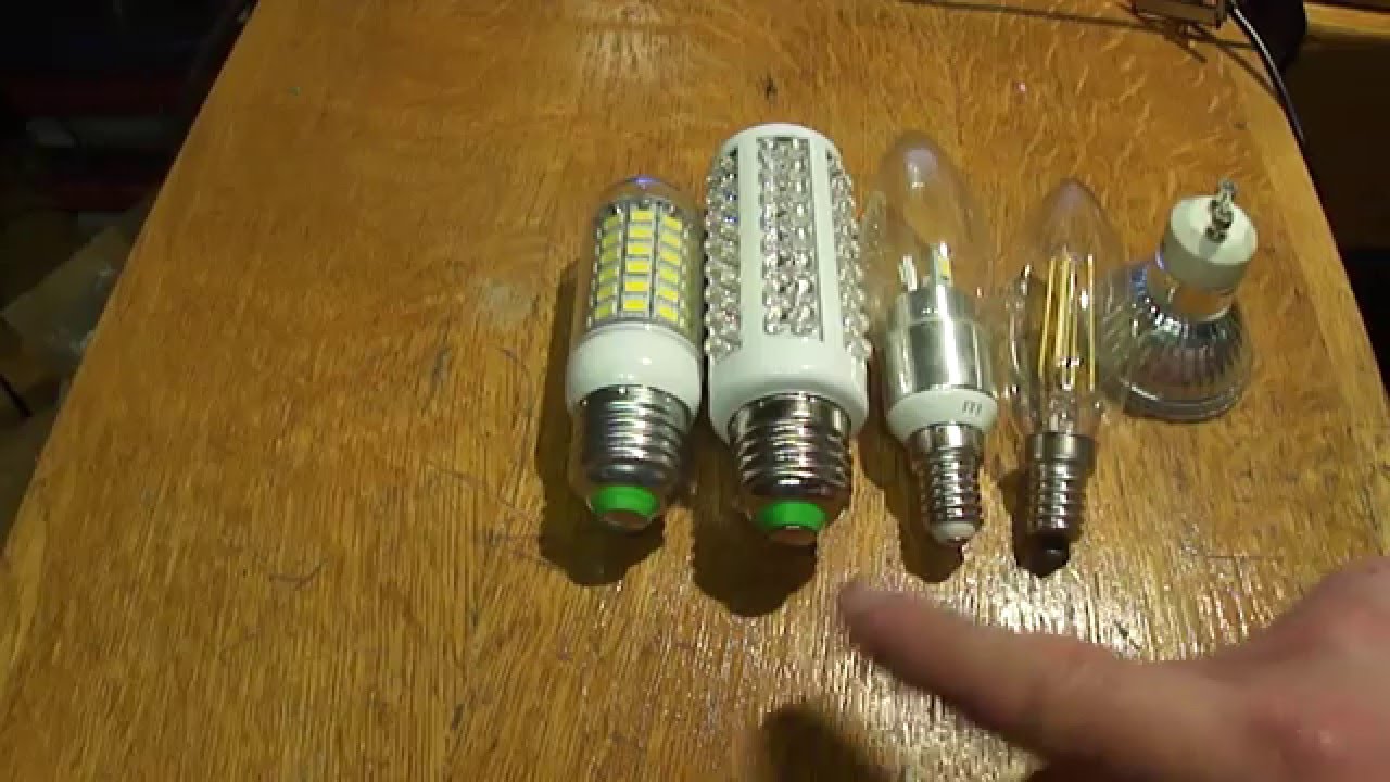 # 42 - Comparatif de quelques ampoules LED