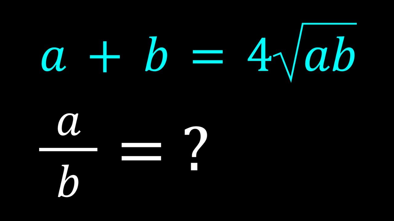 A Ratio Problem with Radicals