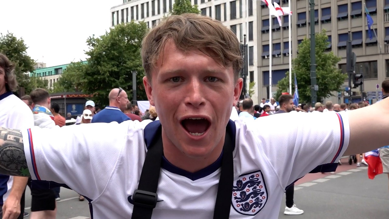 England and Spain fans TAKE OVER Berlin ahead Euro 2024 Final 🏆
