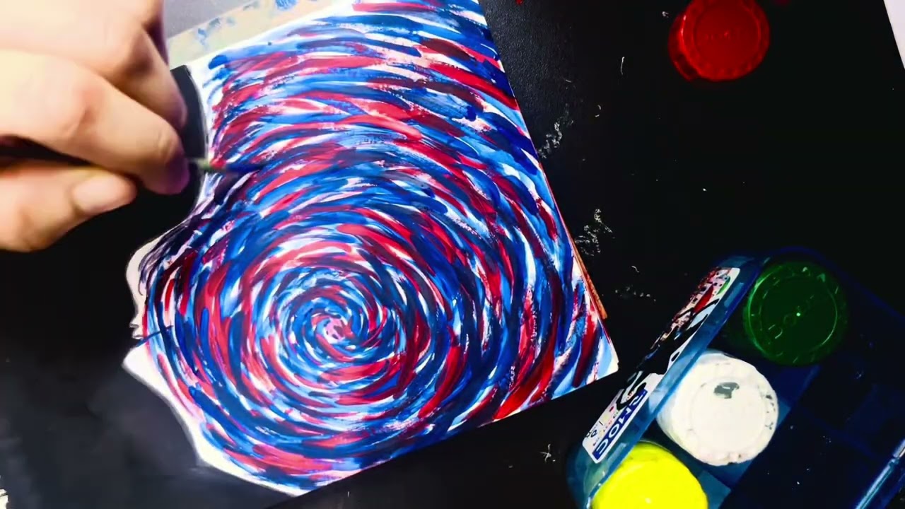 Relaxing Painting Video | Colorful Abstract Art Tutorial