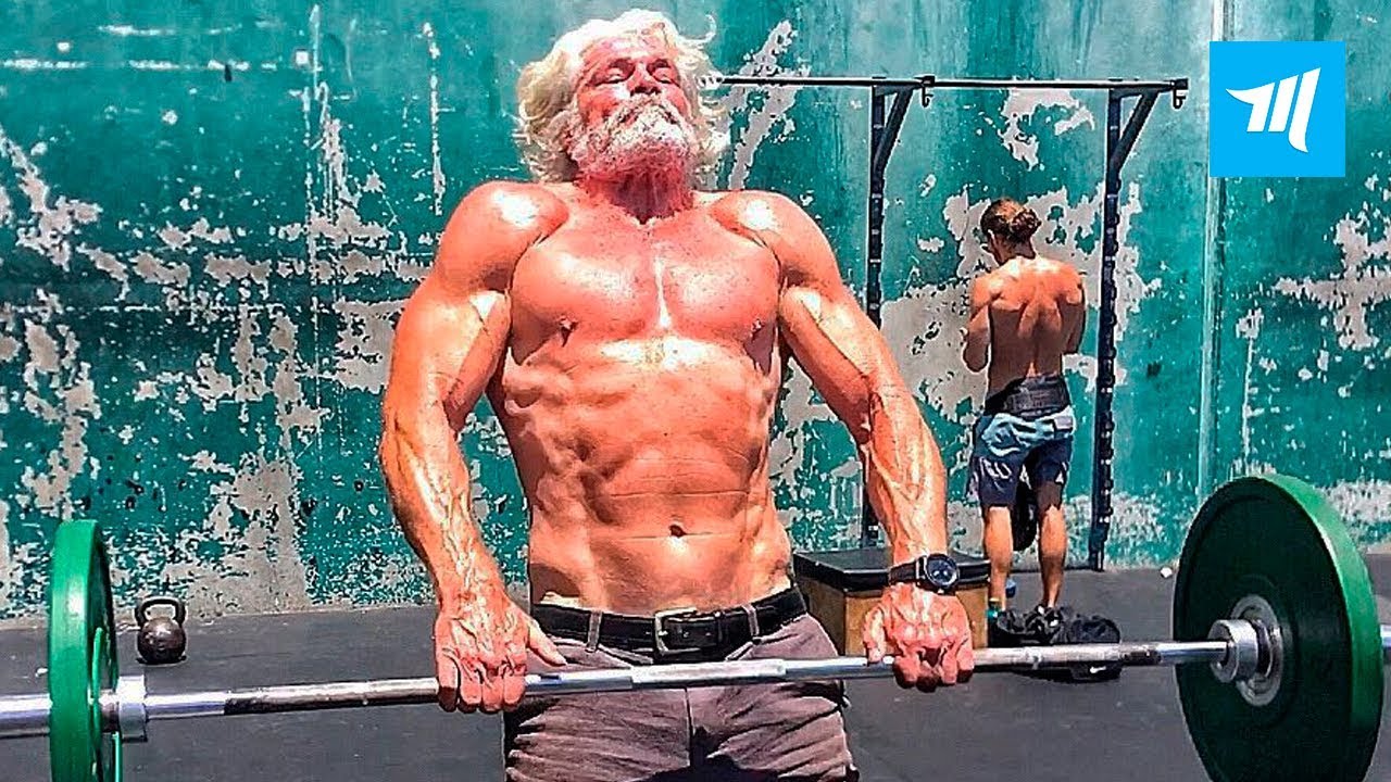 Fittest Old Man in Real Gym - Pete Koch | Muscle Madness