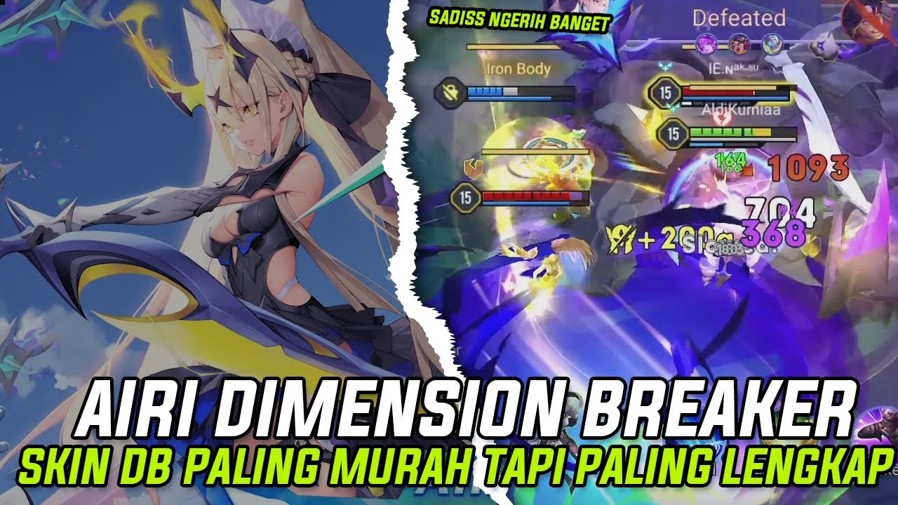 SKIN DB TERMURAH TAPI PALING FULLSET!!  WORTH IT BANGET BUAT DI BELI | AIRI DIMENSION BREAKER GACHA