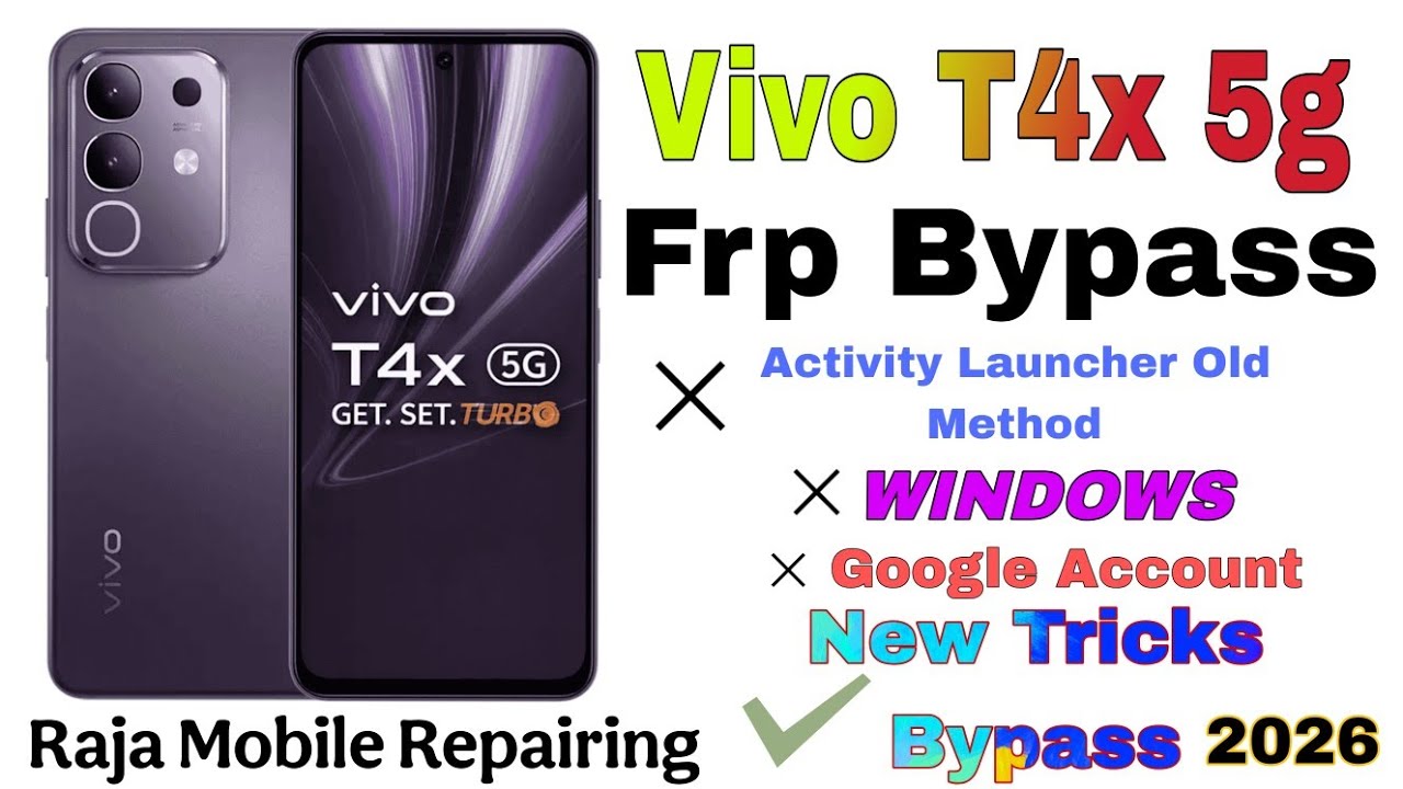 Vivo T4x 5g Frp Bypass | Vivo T4x 5g Gmail Lock Kaise Tode