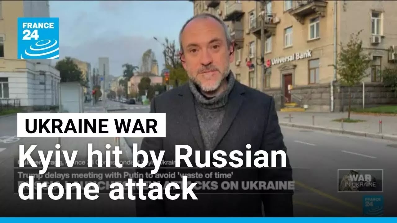 Mass Russian drone attack on Kyiv kills six people &bull; FRANCE 24 English