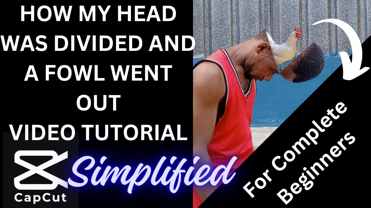 HOW MY HEAD WAS DIVIDED AND A FOWL WENT OUT MAGIC VIDEO EFFECT | TUTORIAL FOR COMPLETE BEGINNERS 💯✅