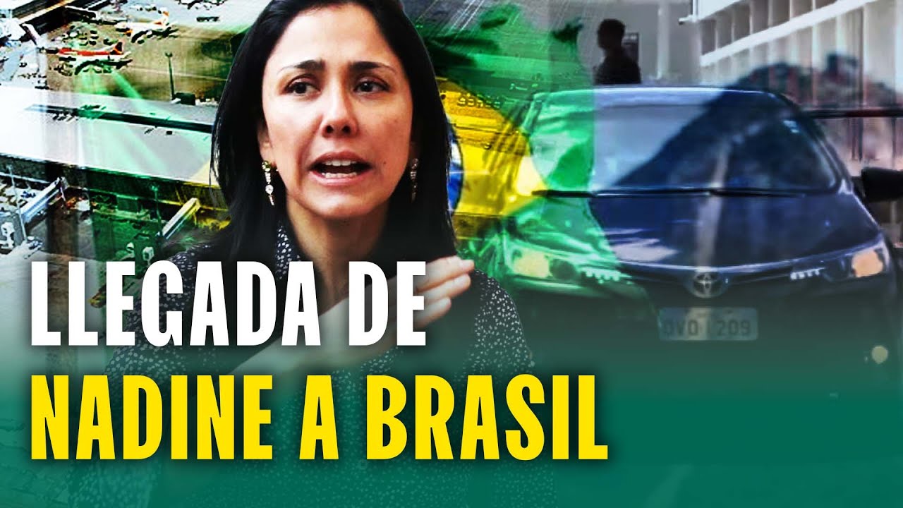 Las primeras imágenes de Nadine Heredia llegando a Brasil: Exprimera dama en base aérea de Brasilia