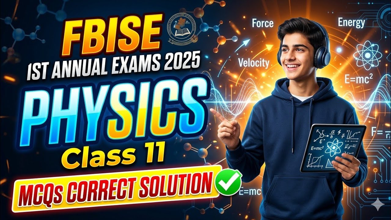 HSSC 1 Physics Mcqs 🔥 Solution 2025 | 1st Annual Exams 2025 | 2nd Annual Exams 2025 | Mcqs Guess