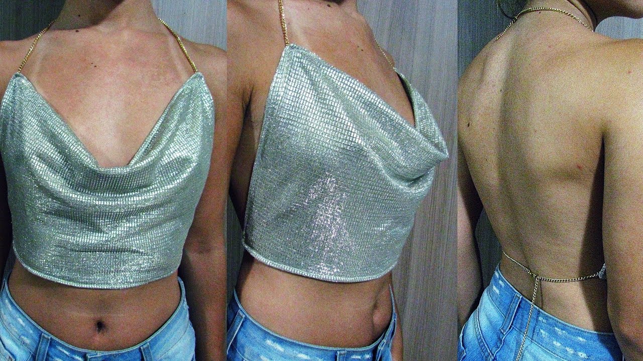 Como fazer CROPPED CASCATA | DIY | FAÇA VOCÊ MESMA