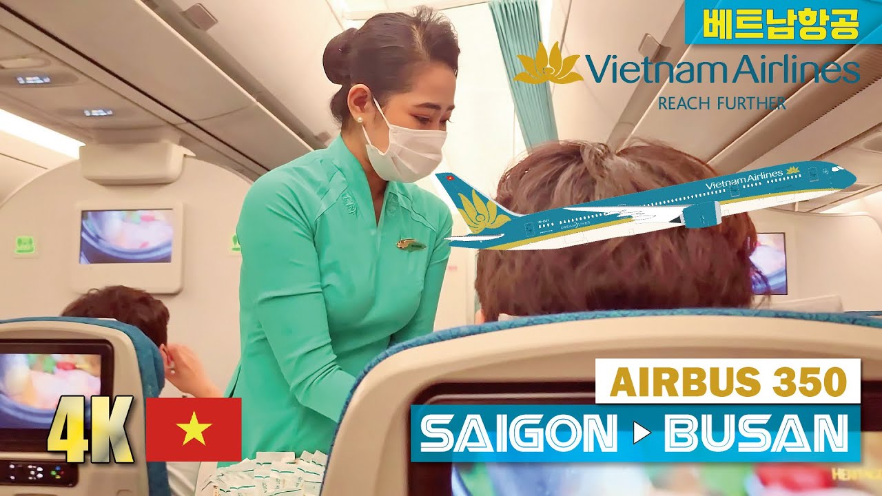 4K🇻🇳 ✈️Vietnam Airlines SAIGON🛫 HoChiMinh to 🇰🇷BUSAN🛩 TRIP REPORT Tan Son Nhat airport Dutyfree 면세점