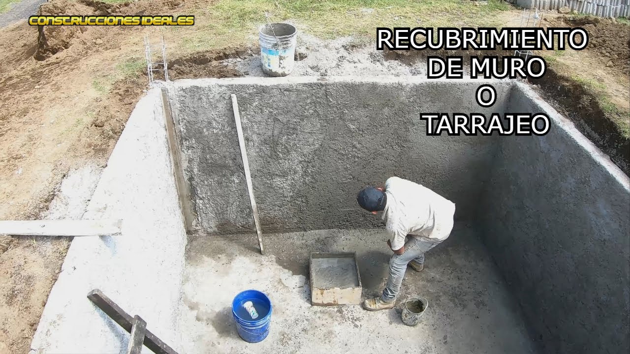 Revoque de Muro con Impermeabilizante en Polvo para una Cisterna de Block | CONSTRUCCIONES IDEALES