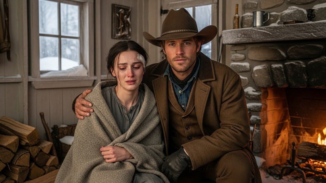 Her Father Hurt Her And Left Her In The Cold, The Cowboy Found Her And Stayed Until She Woke