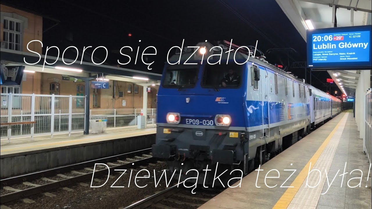 Kilka nocnych składów na stacji PKP Rzeszów Główny, w tym EP09-030 i inni :)